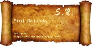 Stul Melinda névjegykártya